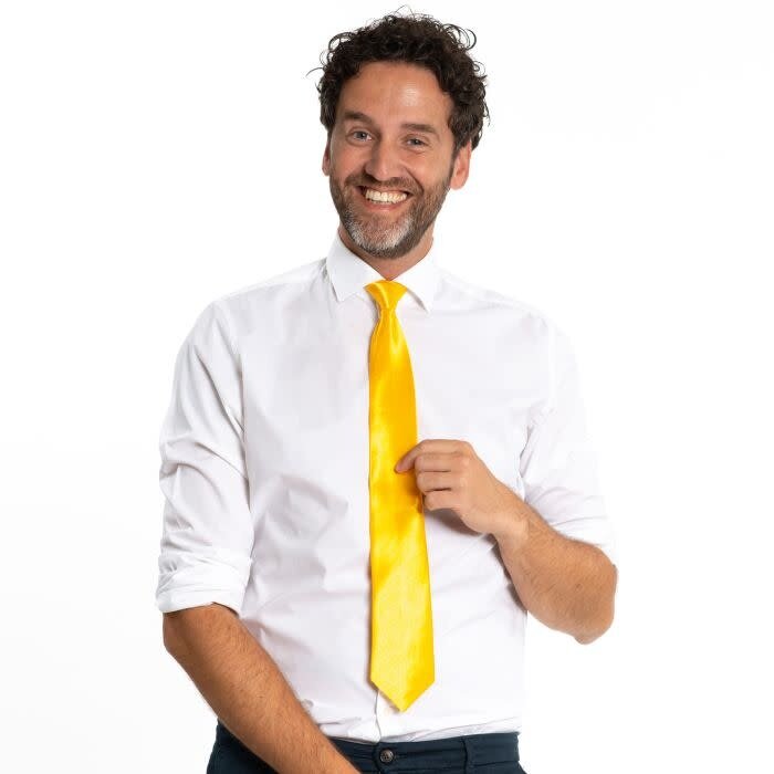 Stropdas 50cm / Geel