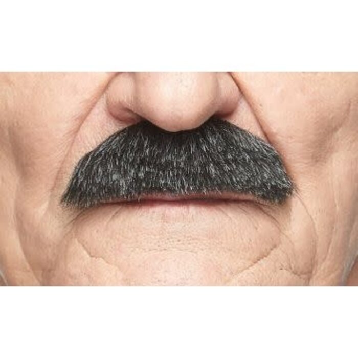 Luxe Cowboy Snor / Grijs/wit