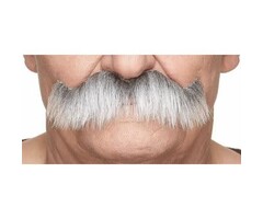 Rocking Opa Snor / Grijs & Wit