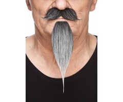 Napoleon Snor & Baard / Grijs & Wit