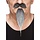 Napoleon Snor & Baard / Grijs & Wit