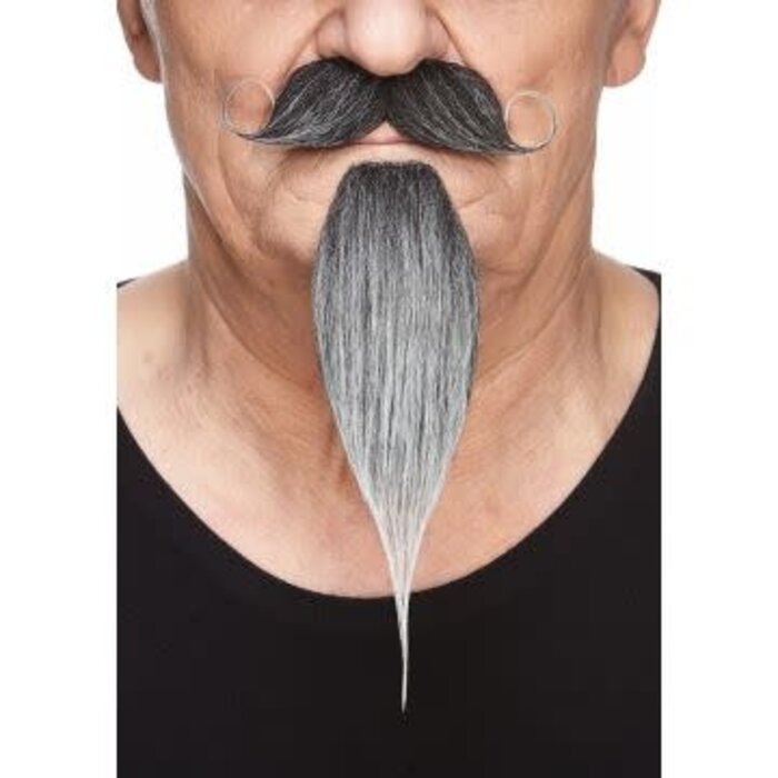 Napoleon Snor & Baard / Grijs & Wit