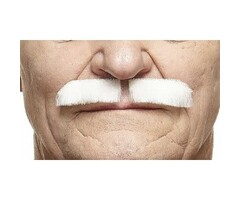 Snor/ Moustache - Wit