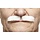 Snor/ Moustache - Wit