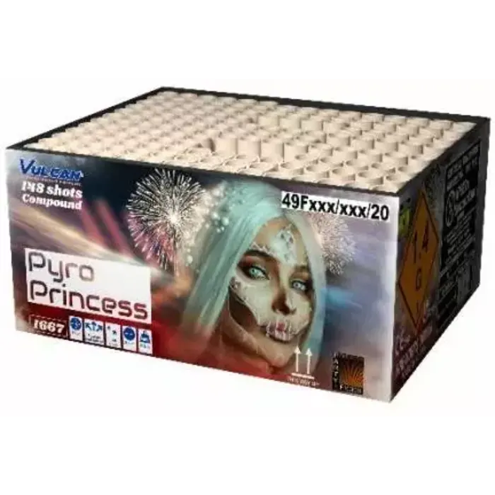 Vuurwerkbatterij Pyro Princess / 148 Shots