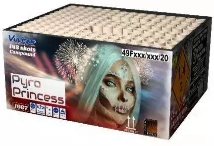 Vuurwerkbatterij Pyro Princess / 148 Shots