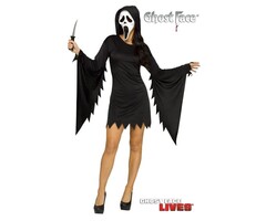 Ghost Face Dameskostuum + Masker / Officiele Licentie