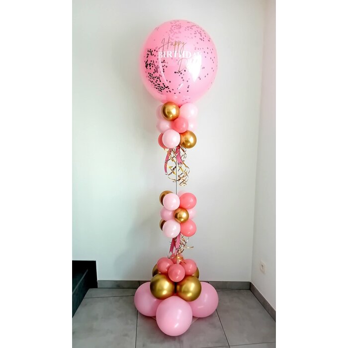 Topballon Chique met Tassels en goudschilfers
