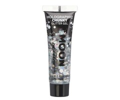 Chunky Glittergel Moon 12ml / Zilver