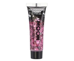 Chunky Glittergel Moon 12ml / Roze