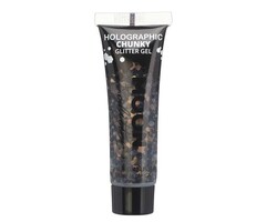 Chunky Glittergel Moon 12ml / Zwart