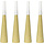 Goudkleurige Glittertoeters 19cm / 4 Stuks