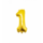 Folieballon Cijfer Goud / 86cm - Cijfer 1