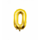 Folieballon Cijfer Goud / 86cm - Cijfer 0
