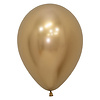 12x Latex Ballonnen -30cm /  Blinkend Goud