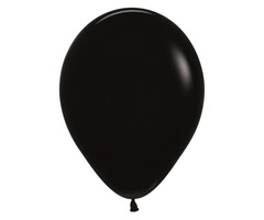 12x Latex Ballonnen -30cm / Zwart