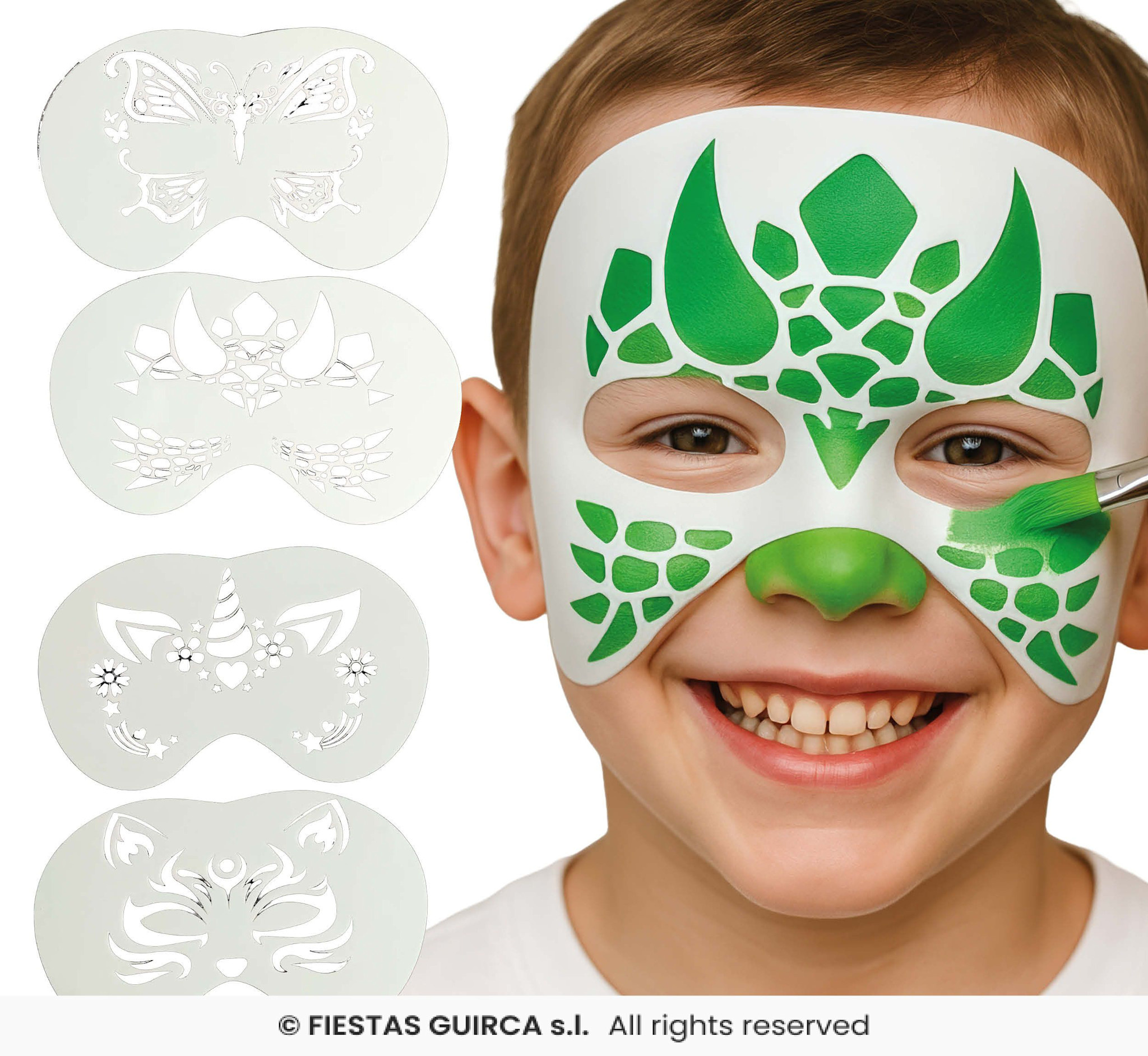 Make-up Stencils 4 Stuks  PVC / Assortiment