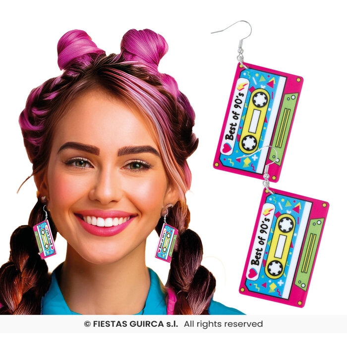 Cassette Oorbellen / 2 Stuks