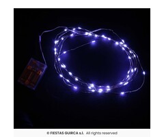 Kostuumlichtjes  Ijzerdraad 5m/ 50 Lampjes / Wit