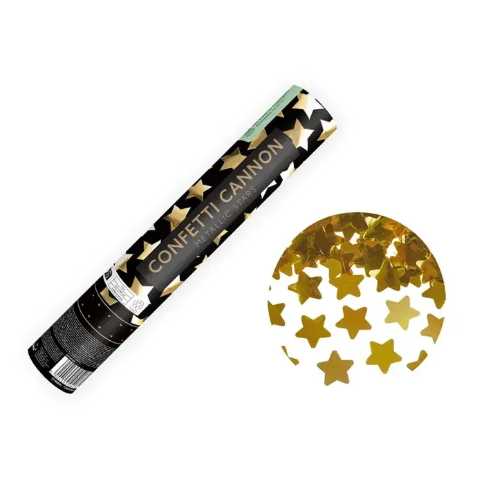 Confetti Popper 28cm / Gouden Sterretjes