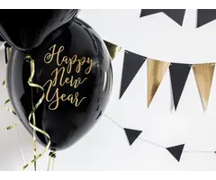 Latex Ballonnen "Happy New Year" 30cm /  6 Stuks