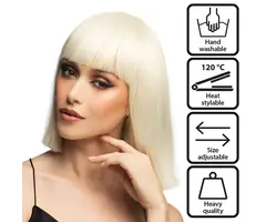 Pruik Bob Djamilla / Blond