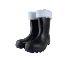 Kerstman Rubber Laarzen met Bont