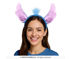 Blauwe Alien Oortjes / Diadeem