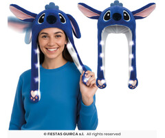 Beanie Muts Blauwe Alien + LED