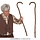 Opa/ Oma Wandelstok 90cm