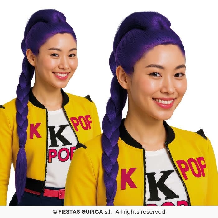 Pop Mystic Pruik  Paars