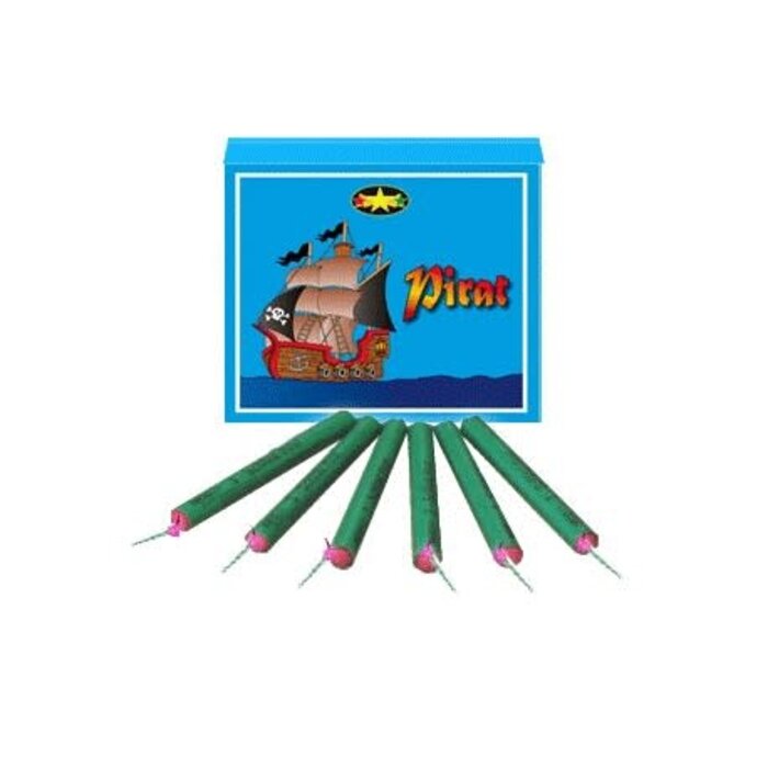 Knaller Pirat met lont / 50 Stuks