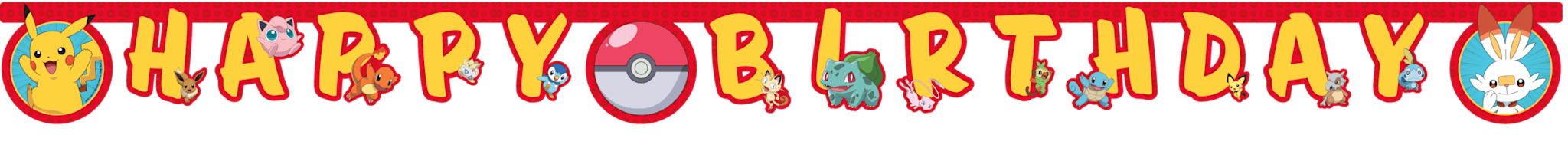 Happy Birthday Banner / Pokémon