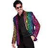 Party Fashion Jas /  Regenboog Leopard