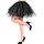 Tutu met onderrok / Zwart