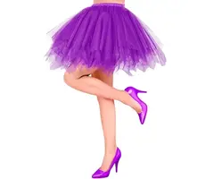 Tutu met onderrok / Paars