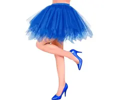 Tutu met onderrok / Blauw