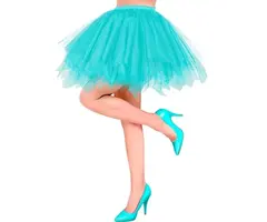 Tutu met onderrok / Azure