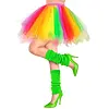 Tutu met onderrok / Flashy Regenboog