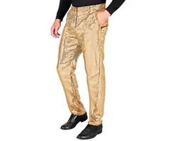 Herenbroek Sequin / Goud