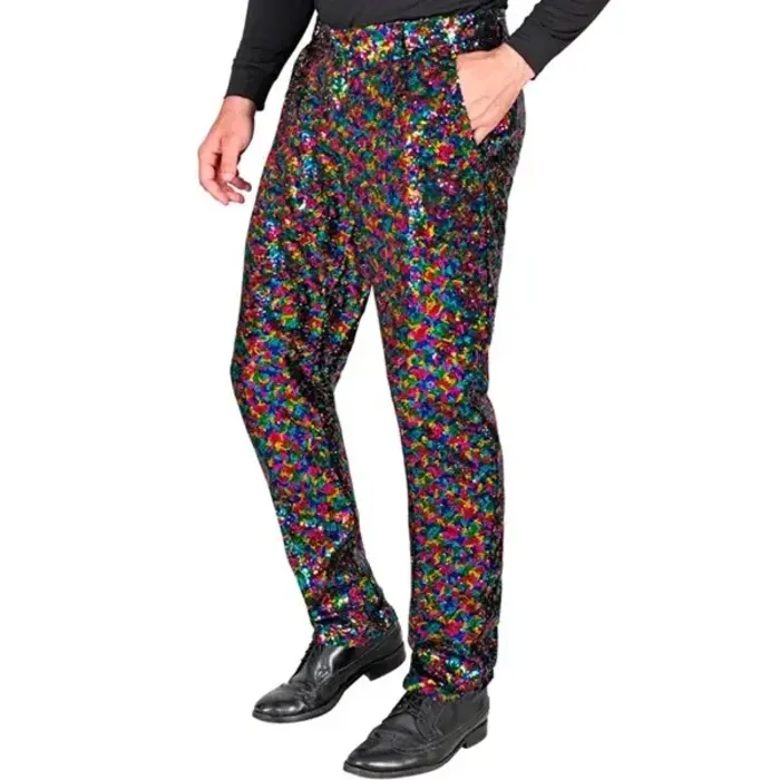 Herenbroek Sequin / Regenboog