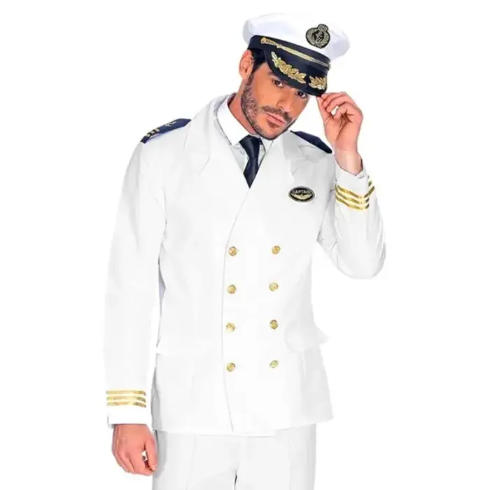 Kapitein Jas Wit Navy / Herenjas