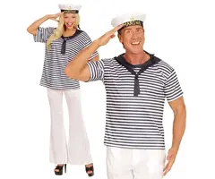 Marine Set /  Shirt + Hoedje