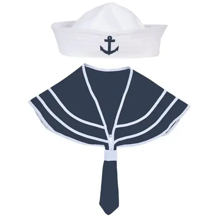 Marine Set / Kraag + Hoedje