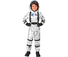 Silver Astronaut + Helm / Kinderkostuum
