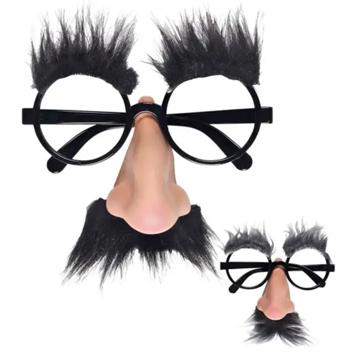 Feestbril met Neus & Wenkbrauwen