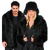 Fluffy Bontjas / Zwart