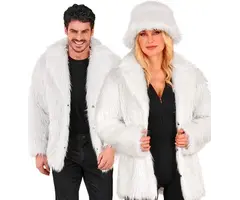 Fluffy Bontjas / Wit