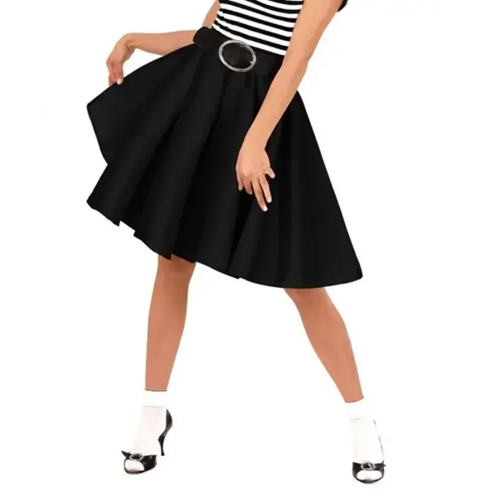 Rock 'N Roll Rok Zwart / + Riem