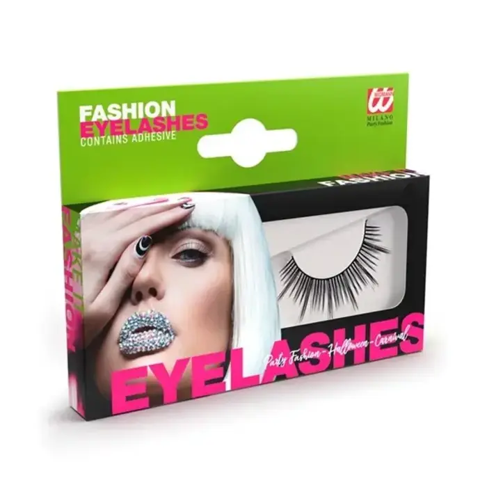 Wimpers Zwart Met Spikes